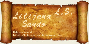 Lilijana Sando vizit kartica